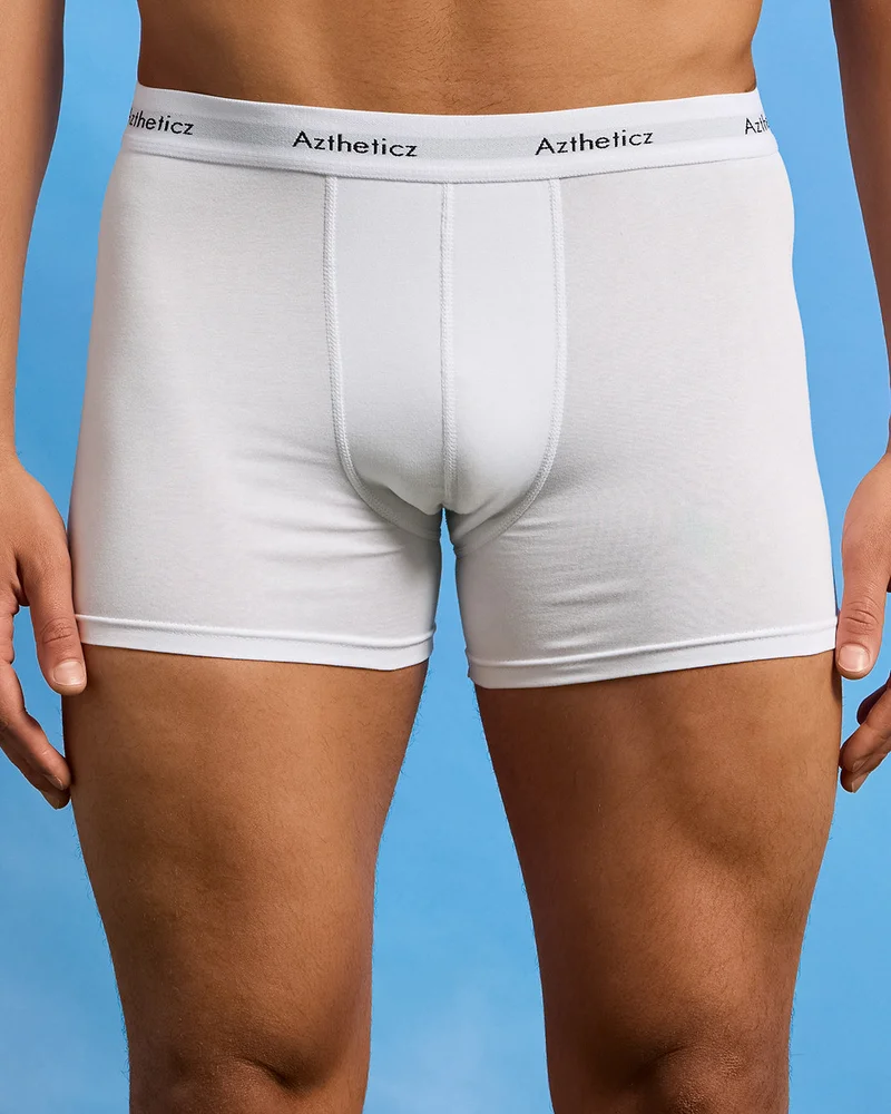 REDTAG Men White Plain Hipster Set (Pack Of 2)