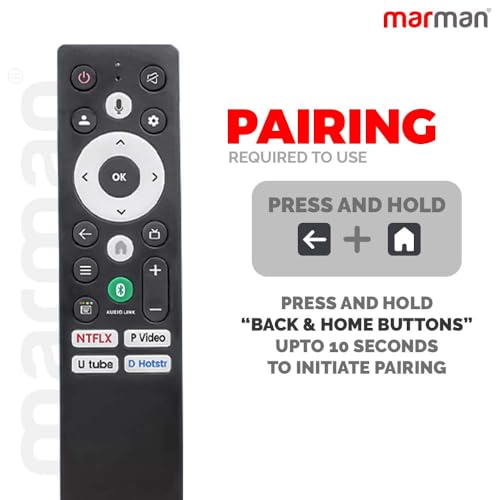 marman® Compatible with Panasonic Tv Remote PN-V12 Model Suitable for TH32MS660DX TH-55MX660DX TH-43MX660DX TH-65MX660DX TH-43MS550DX Smart Android Google Television with Bluetooth Voice Control - Image 2