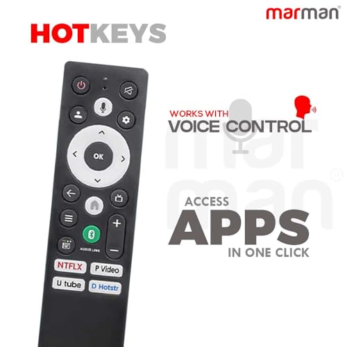 marman® Compatible with Panasonic Tv Remote PN-V12 Model Suitable for TH32MS660DX TH-55MX660DX TH-43MX660DX TH-65MX660DX TH-43MS550DX Smart Android Google Television with Bluetooth Voice Control - Image 3