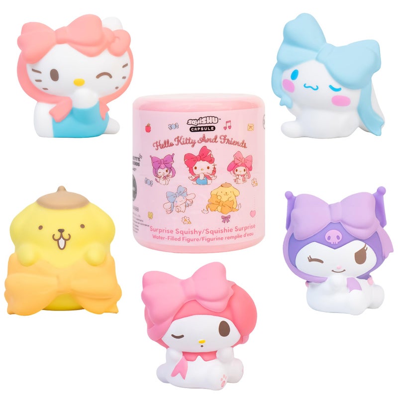 Hamee Hello Kitty and Friends SquiSHU Capsule Surprise Blind Capsule Lovely Ribbon Series Cute Water Filled Squishy Toy Birthday Gift Bags Gift Basket Filler Stress Relief Toys 1 Pc - Image 3