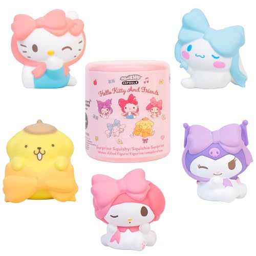 Hamee Hello Kitty and Friends SquiSHU Capsule Surprise Blind Capsule Lovely Ribbon Series Cute Water Filled Squishy Toy Birthday Gift Bags Gift Basket Filler Stress Relief Toys 1 Pc - Image 1