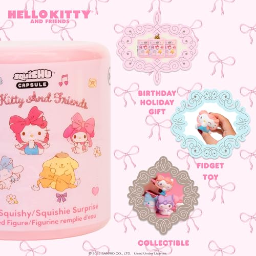 Hamee Hello Kitty and Friends SquiSHU Capsule Surprise Blind Capsule Lovely Ribbon Series Cute Water Filled Squishy Toy Birthday Gift Bags Gift Basket Filler Stress Relief Toys 1 Pc - Image 5