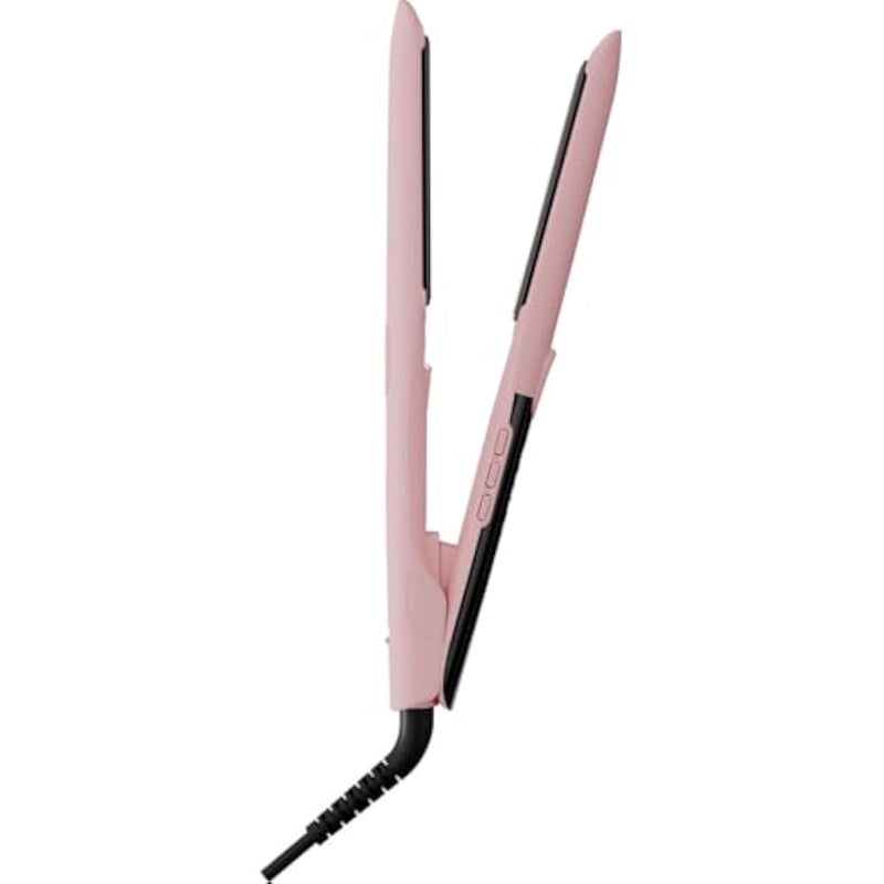 CH&BE Professional 2-in-1 Slim Ceramic Hair Straightener, Pink and Black, LCD Display, Adjustable Temperature up to 500°F, Ionic Technology, Auto Shut-off - Image 3
