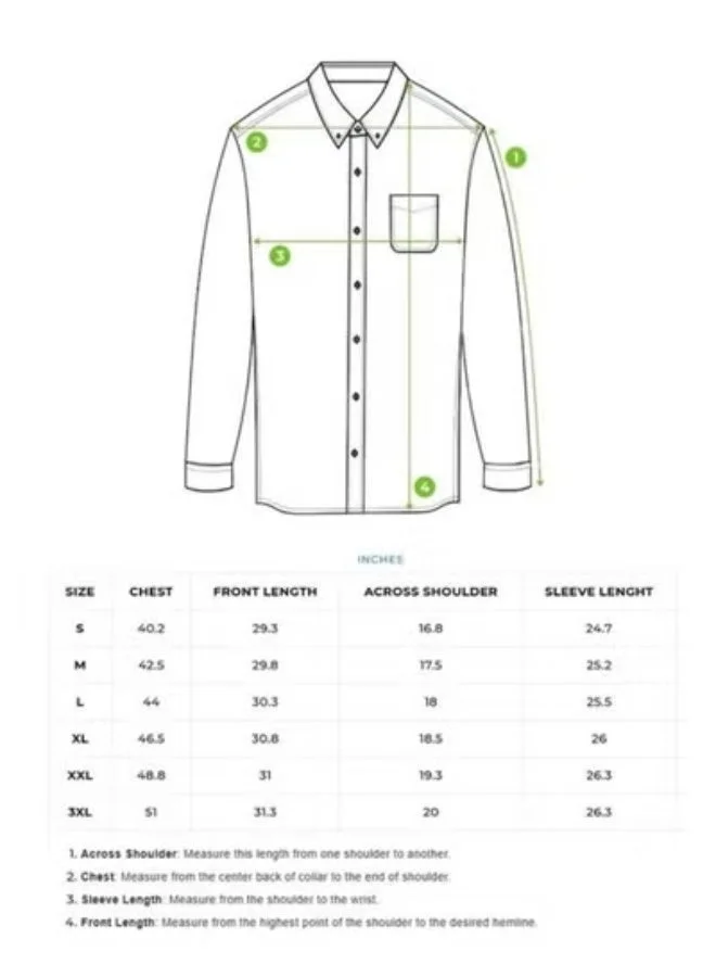 THE BEAR HOUSE Men’s Long Sleeve Shirt – Classic, Comfortable and Stylish Essential for Work, Travel or Casual Outings
