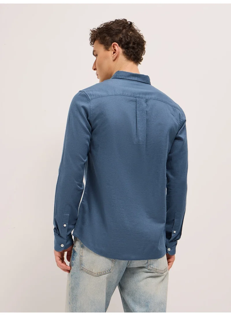 THE BEAR HOUSE  Men’s Long Sleeve Shirt – Classic, Comfortable and Stylish Essential for Work, Travel or Casual Outings for Men | Best Price UAE
