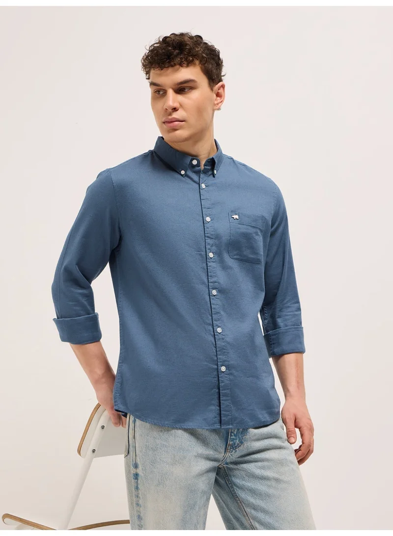 THE BEAR HOUSE Men’s Long Sleeve Shirt – Classic, Comfortable and Stylish Essential for Work, Travel or Casual Outings