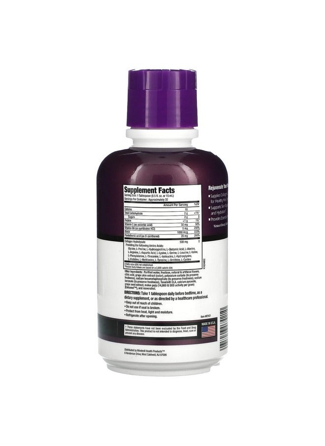REJUVICARE - Collagen Beauty Formula Grape - 16 Oz. (2 Pack) - Image 1