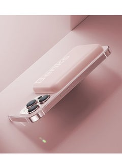 Benks BENKS Mαgsafe Power bank 6000 mAh, Magnetic Wireless Mini Power Bank Battery with USB C Cable, External MαgSafe Battery for iPhone 15/14/13/12 Series, Pink  - Image 4