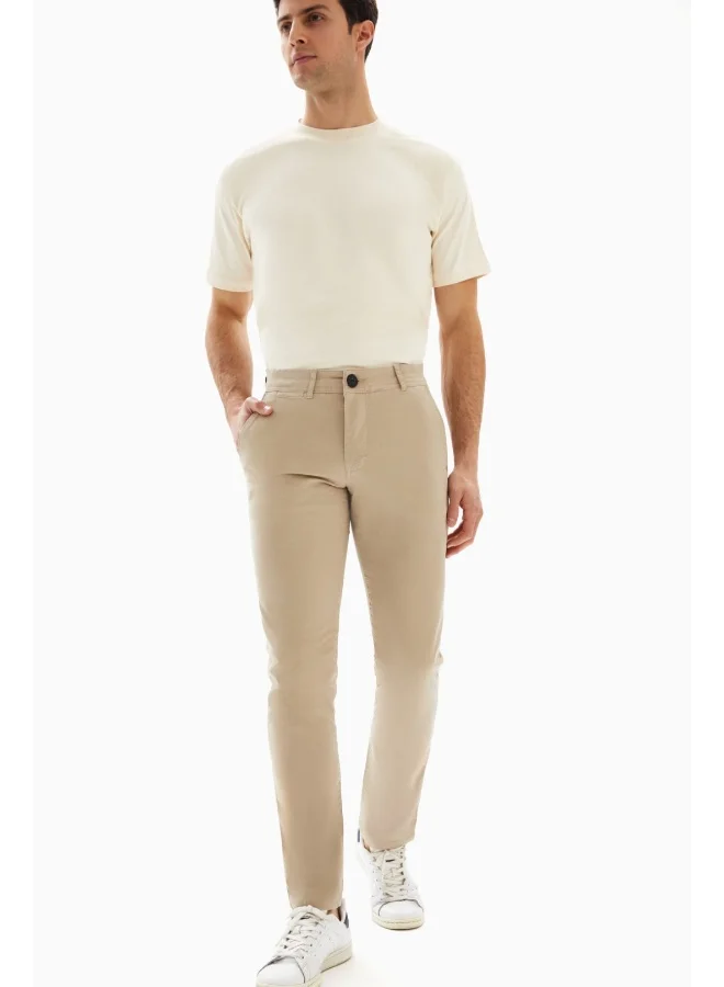 Wecre8 Beige Chinos Slim Trousers