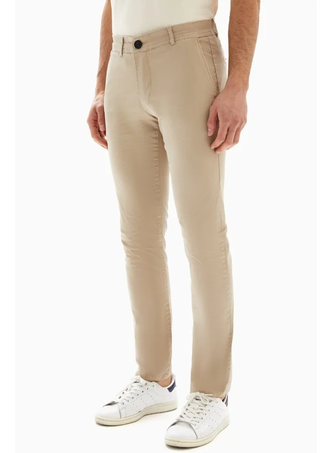 Wecre8 Beige Chinos Slim Trousers