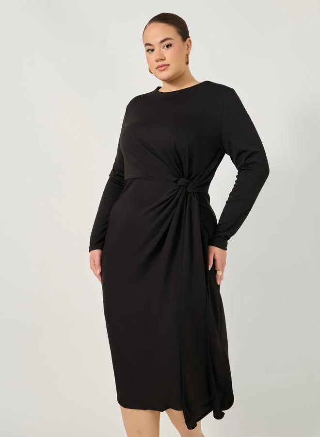 Styli Knot Front Dress