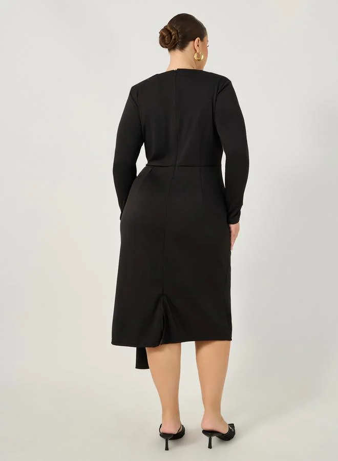 Styli Knot Front Dress