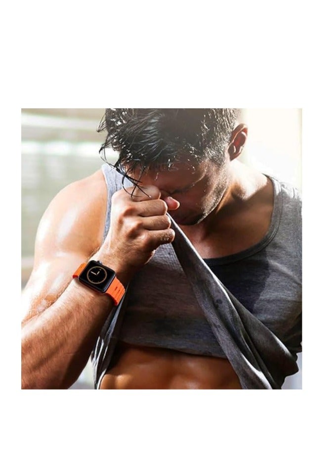 For Watch ultra Band  41mm 40mm 38mm Men Women, Soft Silicone Sport Band Replacement Strap for ultra Watch Ultra2/Ultra iWatch Series SE  7 6 5 4 3 2 1 - Image 3