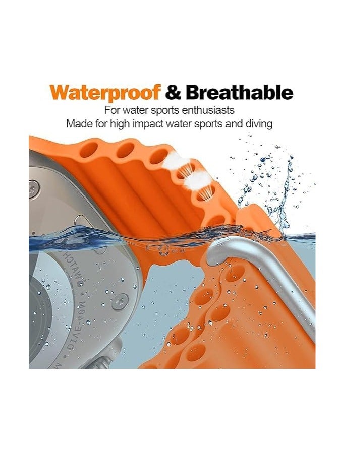 For Watch ultra Band  41mm 40mm 38mm Men Women, Soft Silicone Sport Band Replacement Strap for ultra Watch Ultra2/Ultra iWatch Series SE  7 6 5 4 3 2 1 - Image 4