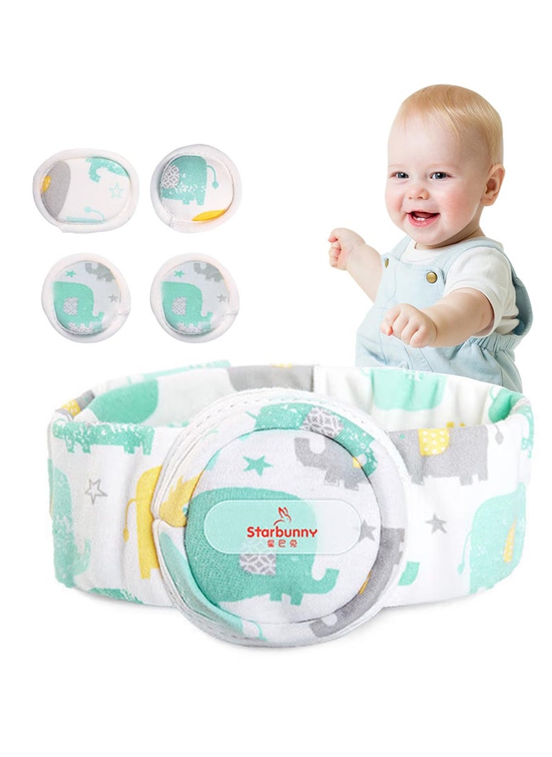 XiuWoo Hernia Belt Baby, Baby Belly Button Band, Abdominal Binder for Child, Adjustable Support Belt with 4 Compression Pads, for Infants, Newborn Care, Soft, Skin-friendly, Breathable  - Image 1