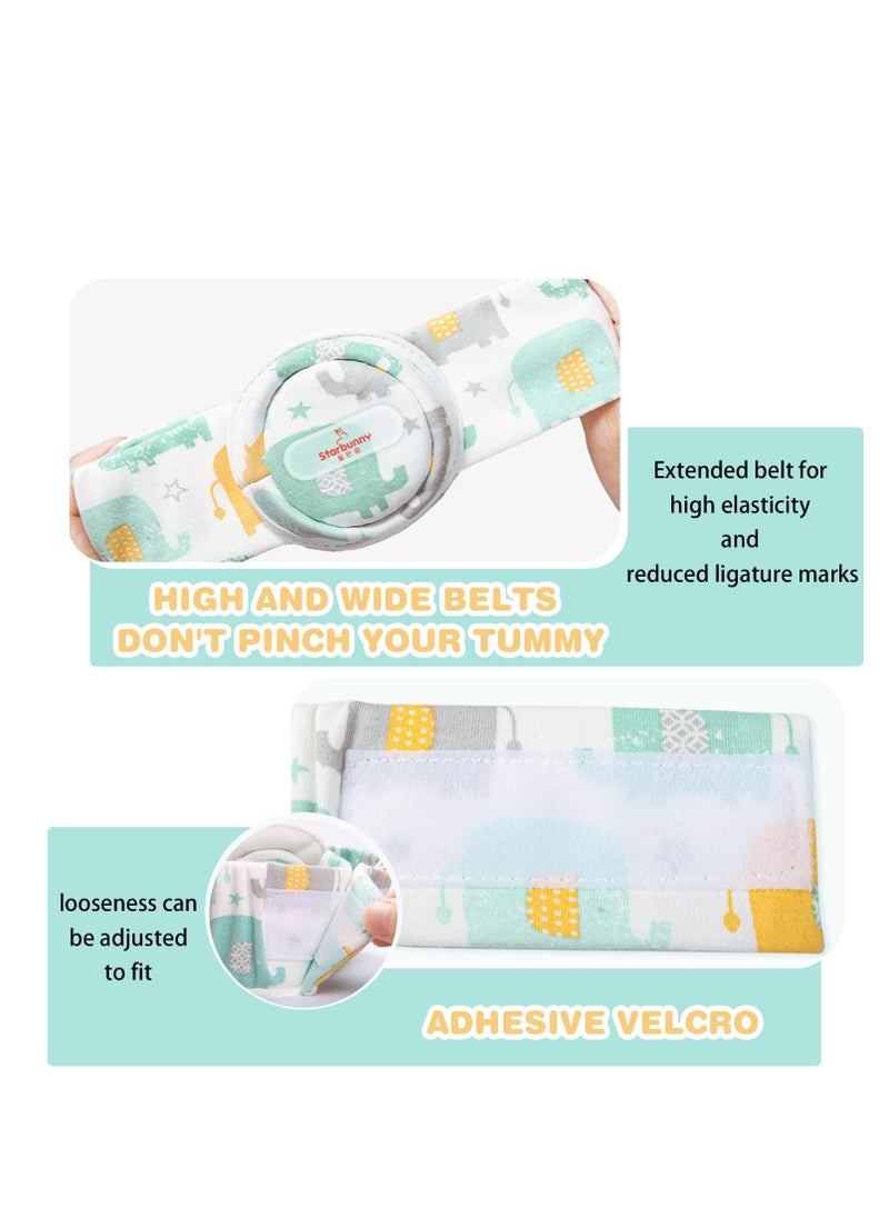 XiuWoo Hernia Belt Baby, Baby Belly Button Band, Abdominal Binder for Child, Adjustable Support Belt with 4 Compression Pads, for Infants, Newborn Care, Soft, Skin-friendly, Breathable  - Image 3