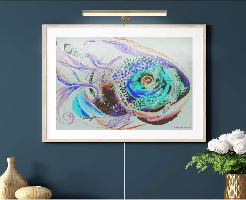 Westinghouse ضوء صورة LED قابل للتعديل ويستنجهاوس 7501300 بقدرة 4 وات بحجم 14 بوصة مع مفصلة زخرفية بتشطيب نحاسي عتيق 3000K - Image 4