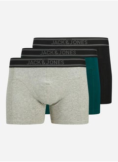 JACK & JONES Mens Solid Brief Underwear Pack of 3  - Image 1