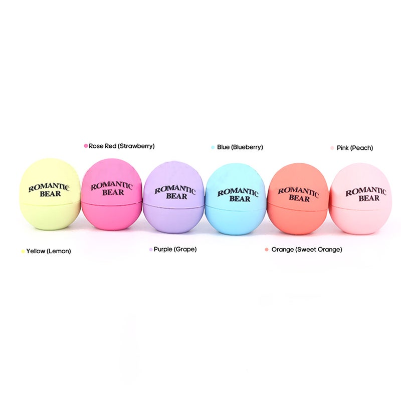 Lip Balm Natural Plant Essence Long-Lasting Moisturizing Lipstick Fruit Colorful Ball Lip Pomade Cosmetic Makeup Tool - Image 2