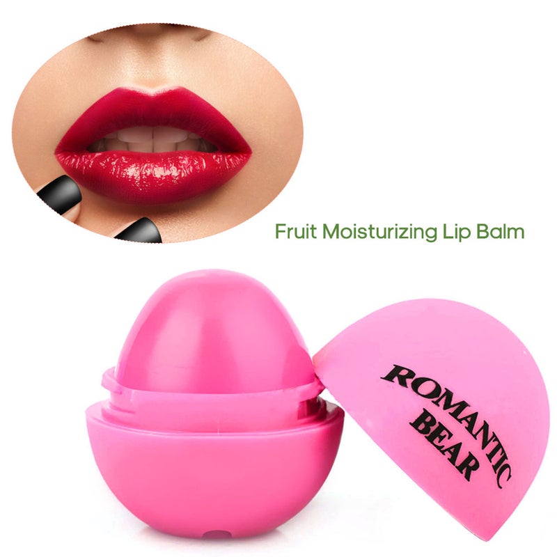 Lip Balm Natural Plant Essence Long-Lasting Moisturizing Lipstick Fruit Colorful Ball Lip Pomade Cosmetic Makeup Tool - Image 4