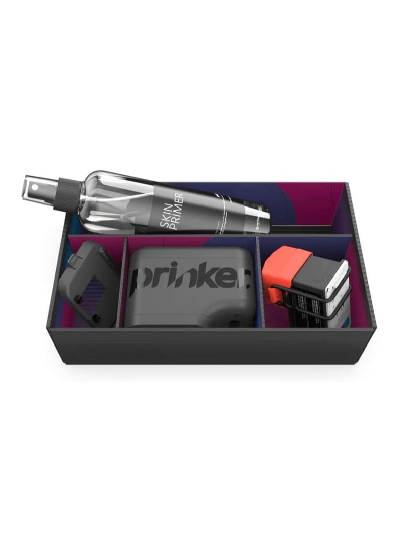 PRINKER COLOR YOUR WAY Prinker M Temporary Tattoo Device Package for Instant Custom Temporary Tattoos with Premium Cosmetic Full Compatible with iOS and Android devices, Prinker M with Full Color Ink