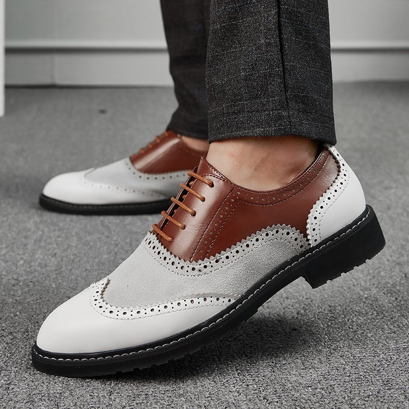 Leather Shoes Autumn New Men'S Casual Small Leather Shoes 46 Size Men'S Business Casual Fashion Retro Korean Style Small Leather Shoes - Image 2