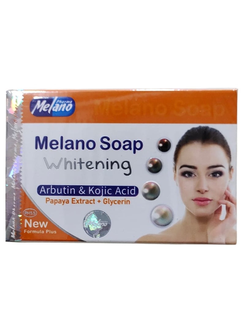 Melano Pharma Melano Soap Whitening Arbutin And Kojic Acid Papaya Extract 100 g - Image 2