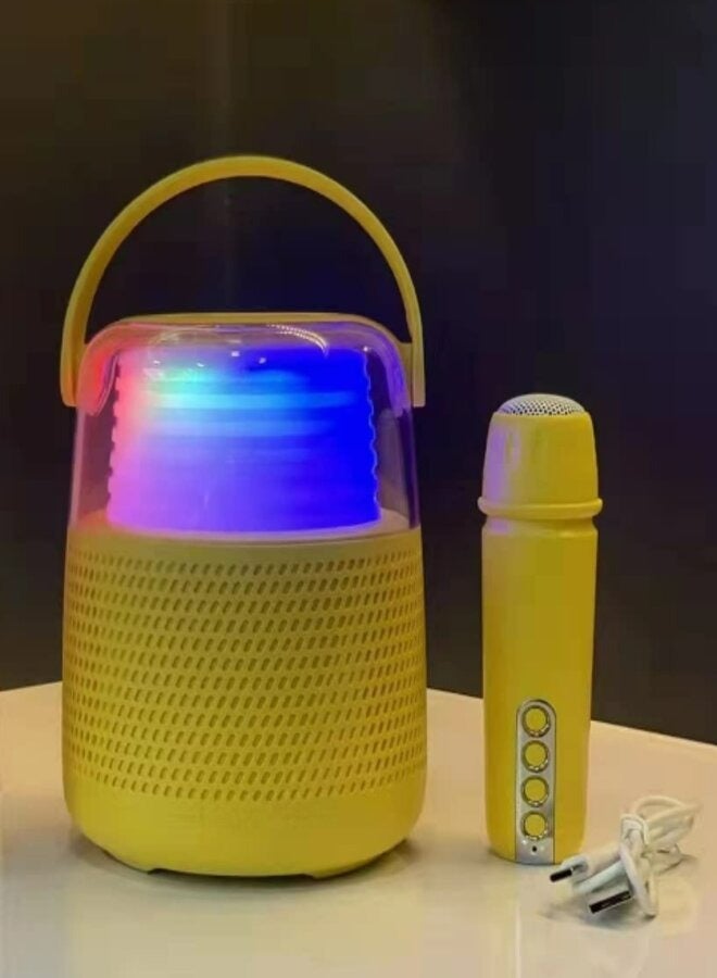 Karaoke machine sound card bluetooth speaker LED light bluetooth speaker - Image 1