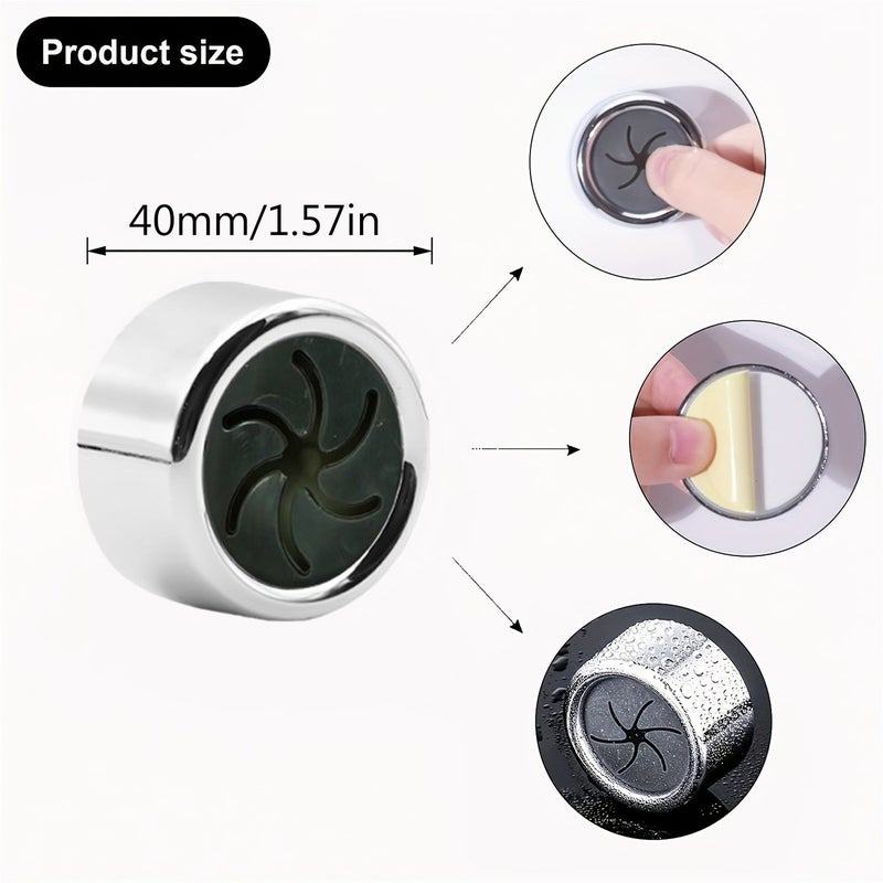 1/3/8pcs Kitchen Towel Holder, Self Adhesive Wall Dish Towel Hook, Round Wall Mount Towel Holder For Bathroom, Kitchen And Home, Wall, Cabinet, Garage, No Drilling Required - Image 4