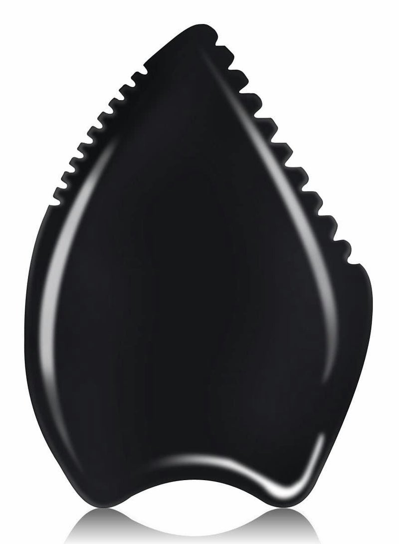 Gua Sha Massage Tool, Black Bianstone Guasha