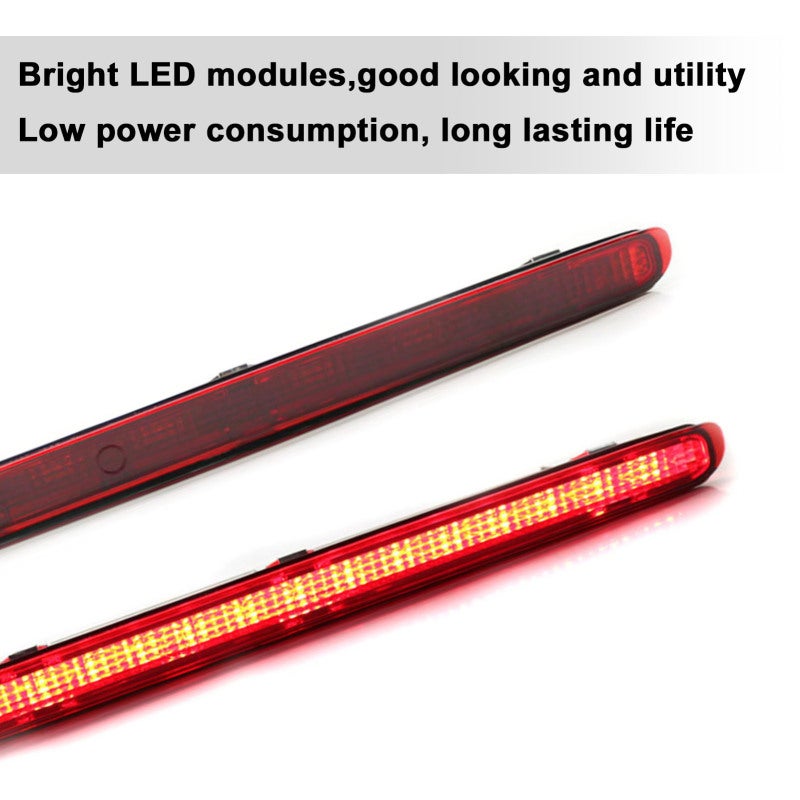 ضوء الفرامل الخلفي الأحمر LED الثالث للسيارة - مصباح فرامل خلفي مشرق وفاخر ومتين - بديل مباشر يعيد لسيارتك مظهرها الجديد - سهل التركيب للسيارات - Image 2