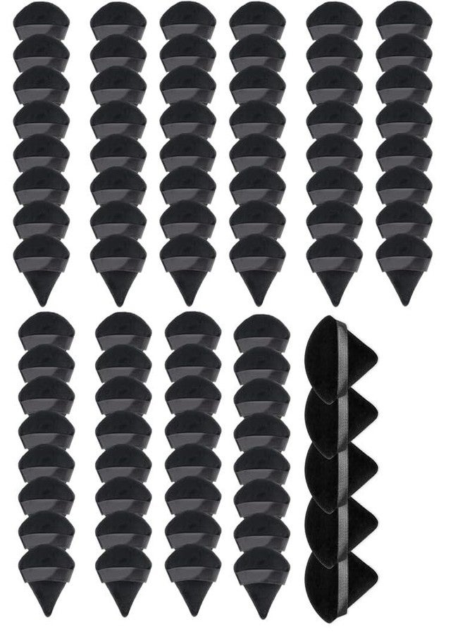 SUNISA 84 Pieces Triangle Cosmetic Loose Powder Puffs Washable Reusable Soft Plush Foundation Sponge for Face Body Wet Dry Makeup Tool- Multicolor Pack of 84 - Image 1