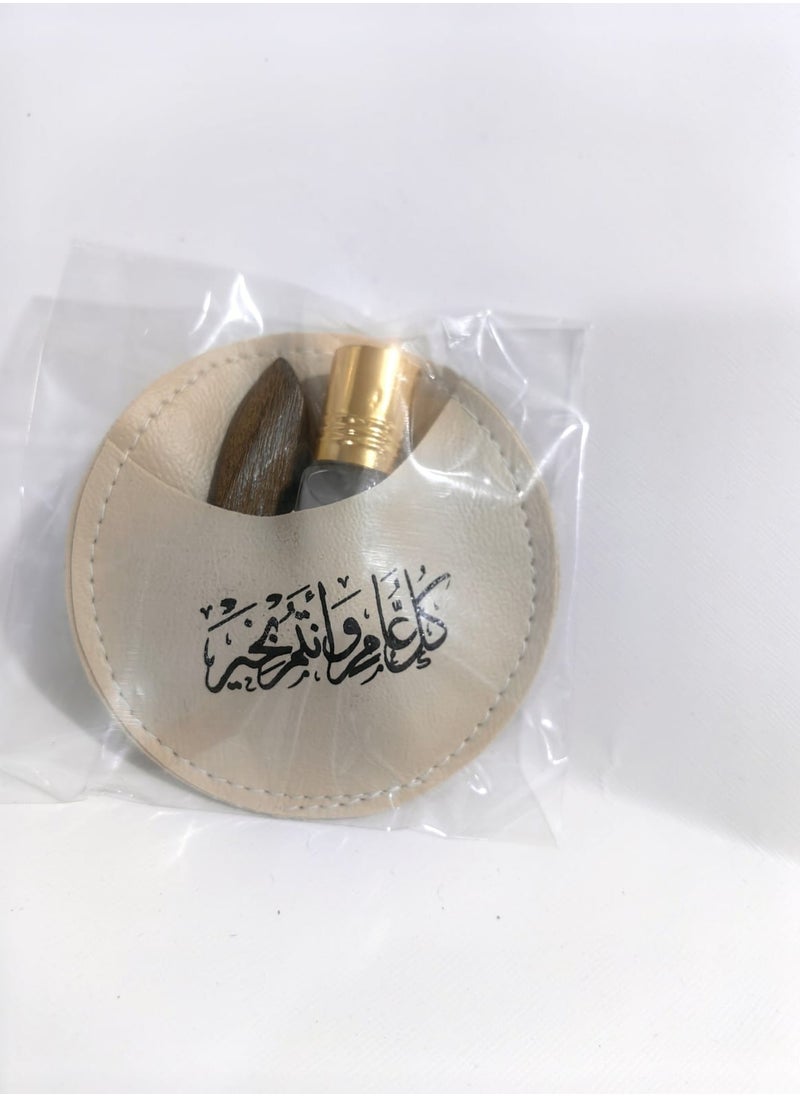 جيرينك صندوق  هداياالعيد يحتوي على المسك الأبيض وقطعة عود فاخرة للتوزيعات والهدايا  - Image 3