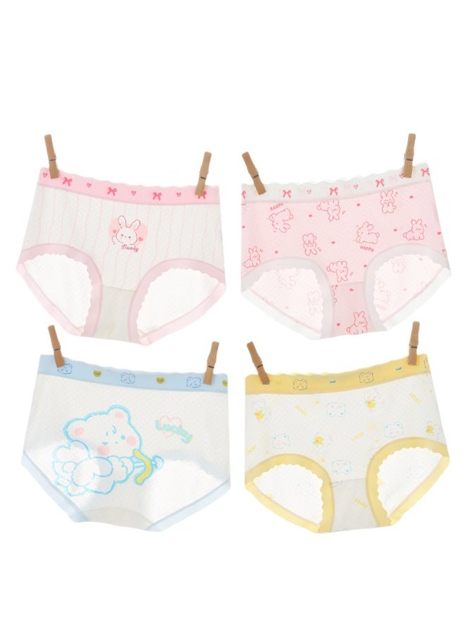 KUYING New Comfortable Skin friendly Breathable Underwear Set 0f 4