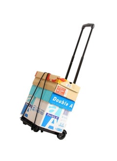 Folding Hand Truck,Foldable Dolly Cart With Two Wheels,Collapsible Hand Cart With Adjustable Handle Lightweight Trolley Cart For Moving,Travel,Shopping,Office Use,Portable