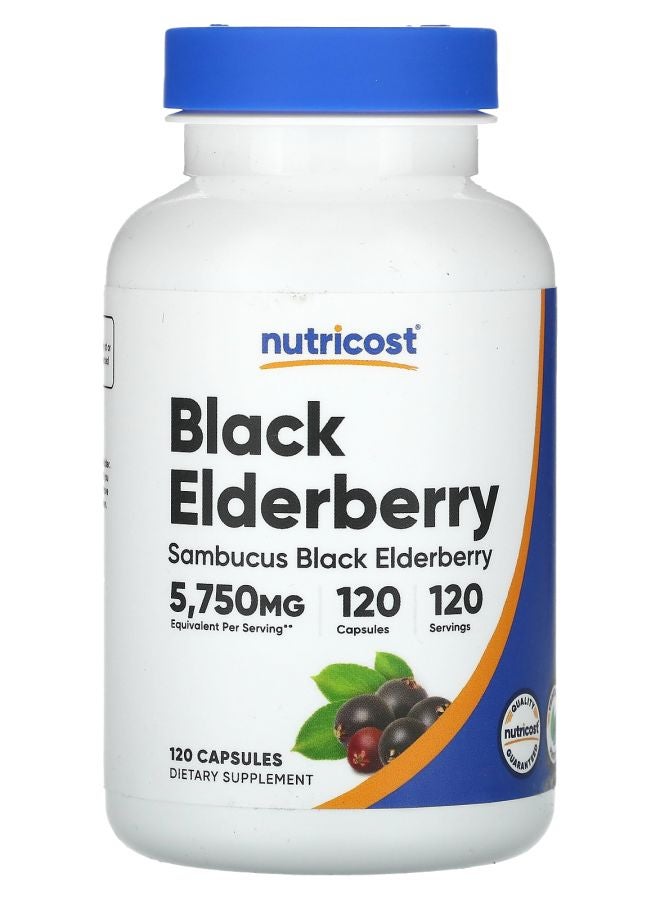 Nutricost Black Elderberry 5750 mg 120 Capsules