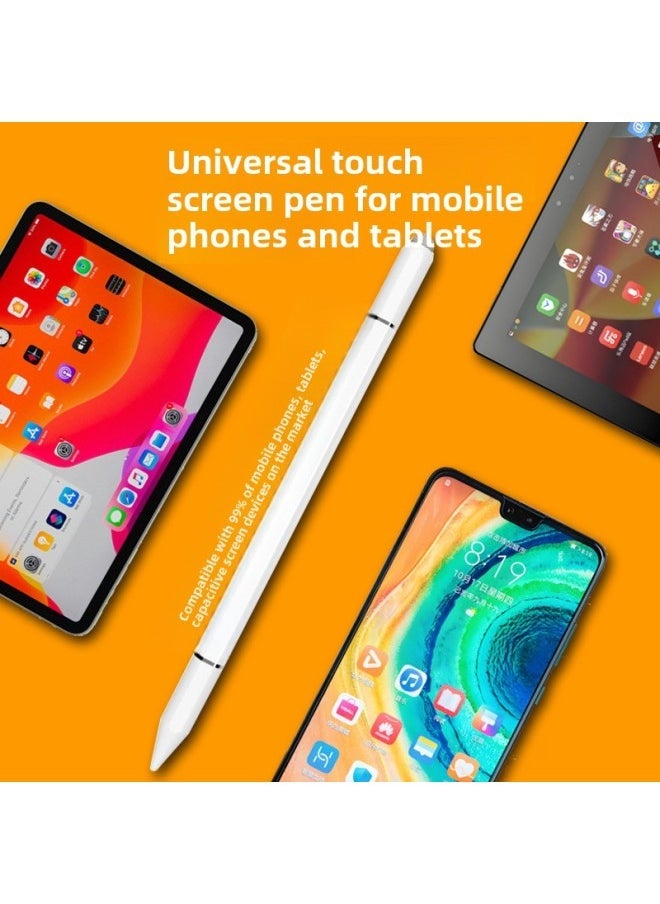 Three-in-One Universal Magnetic Absorption Touch Screen Pen For Tablets And Mobile Phones Android Signature Handwriting Pen-Color:White  - Image 4