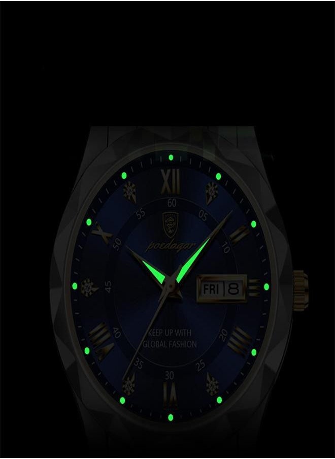 Generic - Waterproof Night Light Men’s Watch - Fashionable and Luxurious Timepiece - Image 1