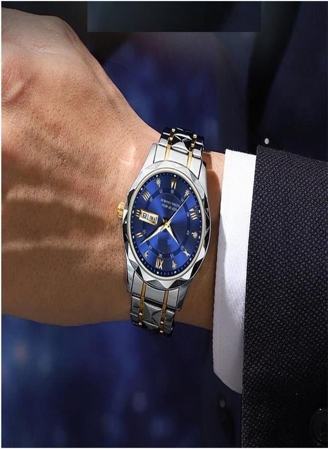 Generic - Waterproof Night Light Men’s Watch - Fashionable and Luxurious Timepiece - Image 1