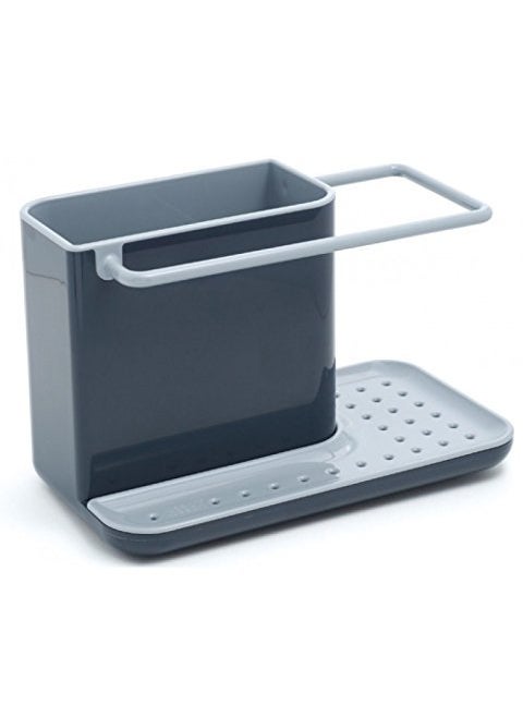 Joseph Joseph Joseph Joseph 85022 Sink Caddy Kitchen Sink Organizer Holder for Dish Soap Sponge Brush Holder Drains Water Dishwasher-Safe, Gray  - Image 1