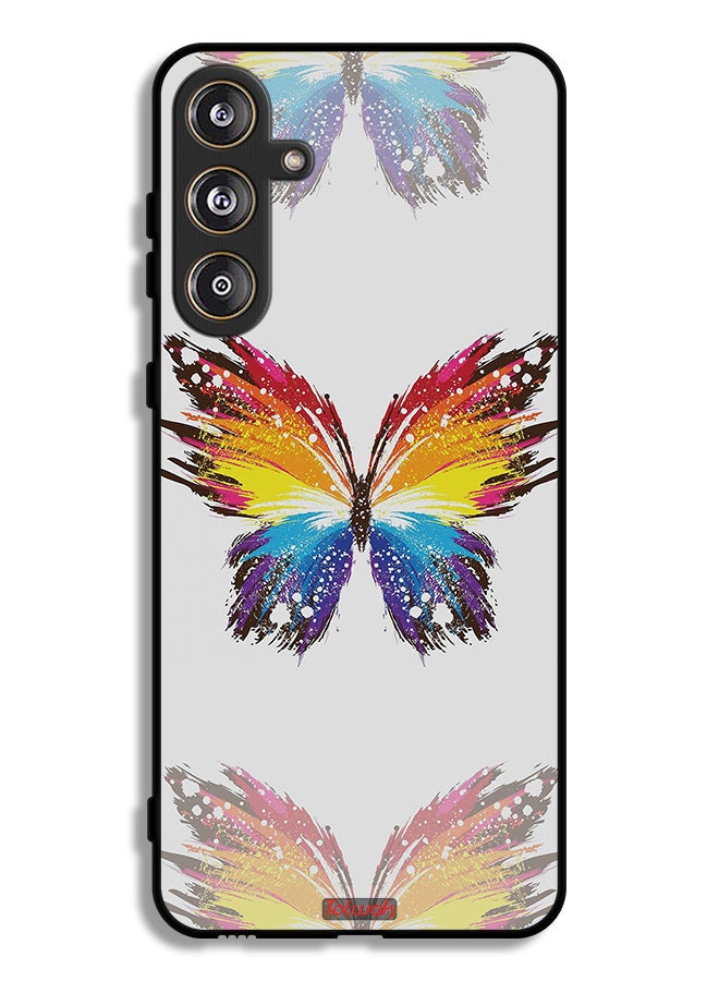 Tolwak Samsung Galaxy F55 5G Protective Case Cover Digital Art Simple Background Minimalism Butterfly - Image 1
