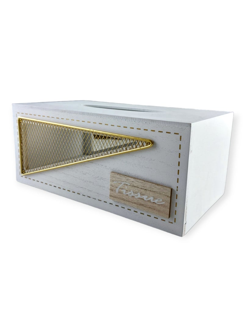 Generic Wooden Tissue Box  - Image 1