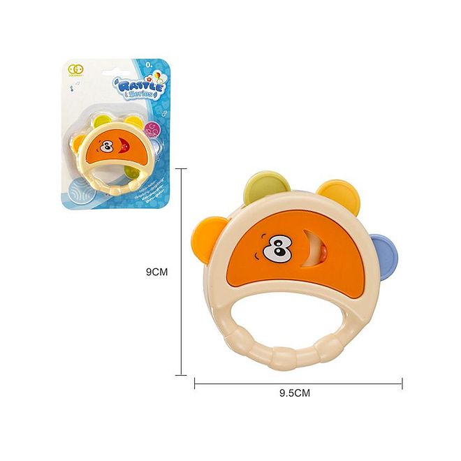 Goodway Baby Tambourine Rattle Shaker Toy for Infants, Fine Motor Skills Development, 0+ Months, 9.5x9cm, Teething Texture - Image 3