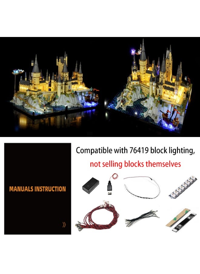 BRIXSPARK - BRIXSPARK LED Light for Lego- 76419 Castle and Grounds - Led Lighting Kit Compatible with Lego Building Blocks Model - NOT Included The Model Set - Image 1