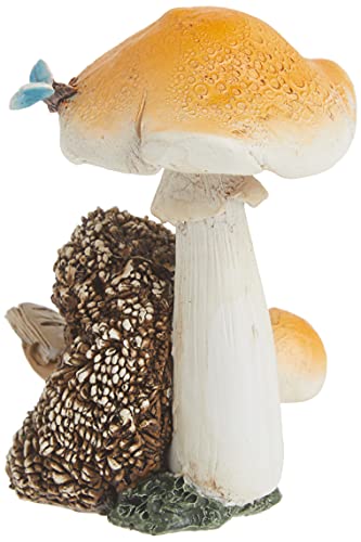 Top Collection Miniature Fairy Garden and Terrarium Hedgehog Reading Book Under Mushroom Statue - Image 2