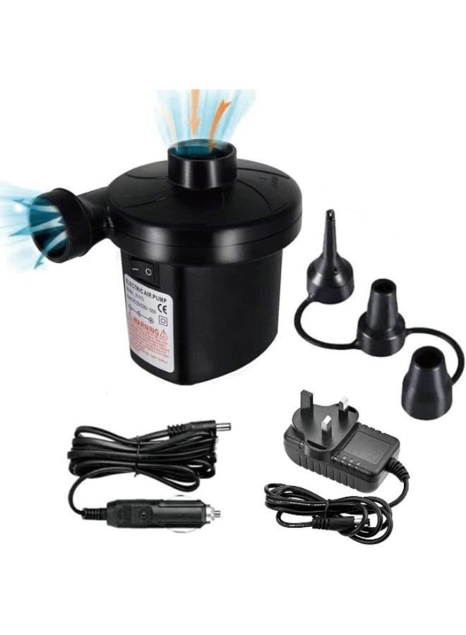 Electric Air Pump, 2 in 1 Quick Inflate Deflate Electric Pump with 3 Nozzles Portable  Air Mattress Pump for Boat Air Mattress Sofa Pool Toy  - Image 1
