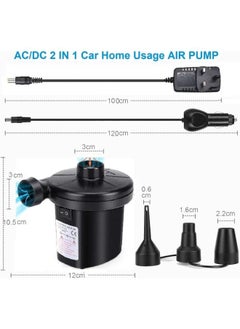 Electric Air Pump, 2 in 1 Quick Inflate Deflate Electric Pump with 3 Nozzles Portable  Air Mattress Pump for Boat Air Mattress Sofa Pool Toy - pzsku/Z9E6F7F8FA0F0177B2DDDZ/45/_/1740479519/d17edd56-0126-4811-8388-35f705741b67