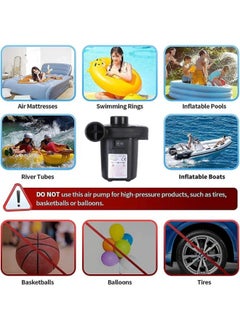 Electric Air Pump, 2 in 1 Quick Inflate Deflate Electric Pump with 3 Nozzles Portable  Air Mattress Pump for Boat Air Mattress Sofa Pool Toy - pzsku/Z9E6F7F8FA0F0177B2DDDZ/45/_/1740479530/807cb195-f920-4cd3-9fd7-14f923b37aa7