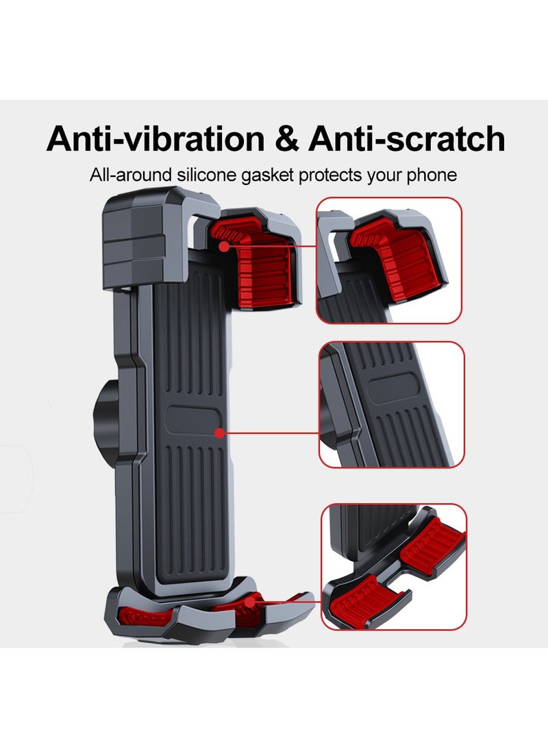 هوديوس حامل الهاتف للدراجة النارية والدراجة النارية ، مشبك تثبيت للهاتف المحمول للدراجة للمقود - Image 4