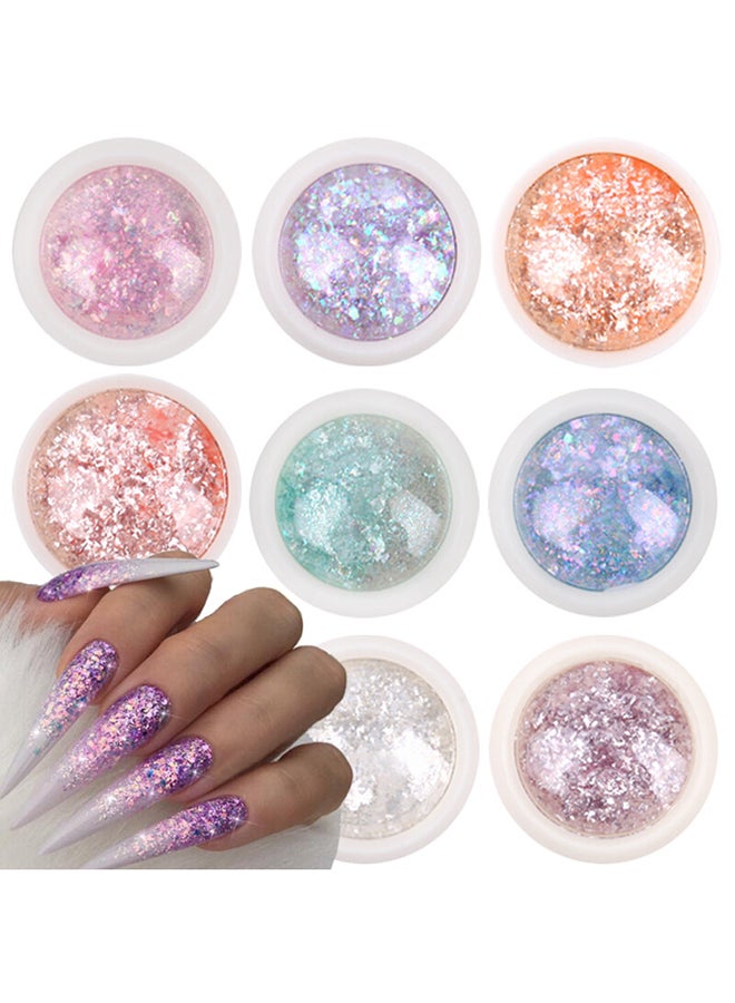 brunson Nail Art Decoration Aurora Shattered Glass Glitter Flakes BGF06 - Image 3